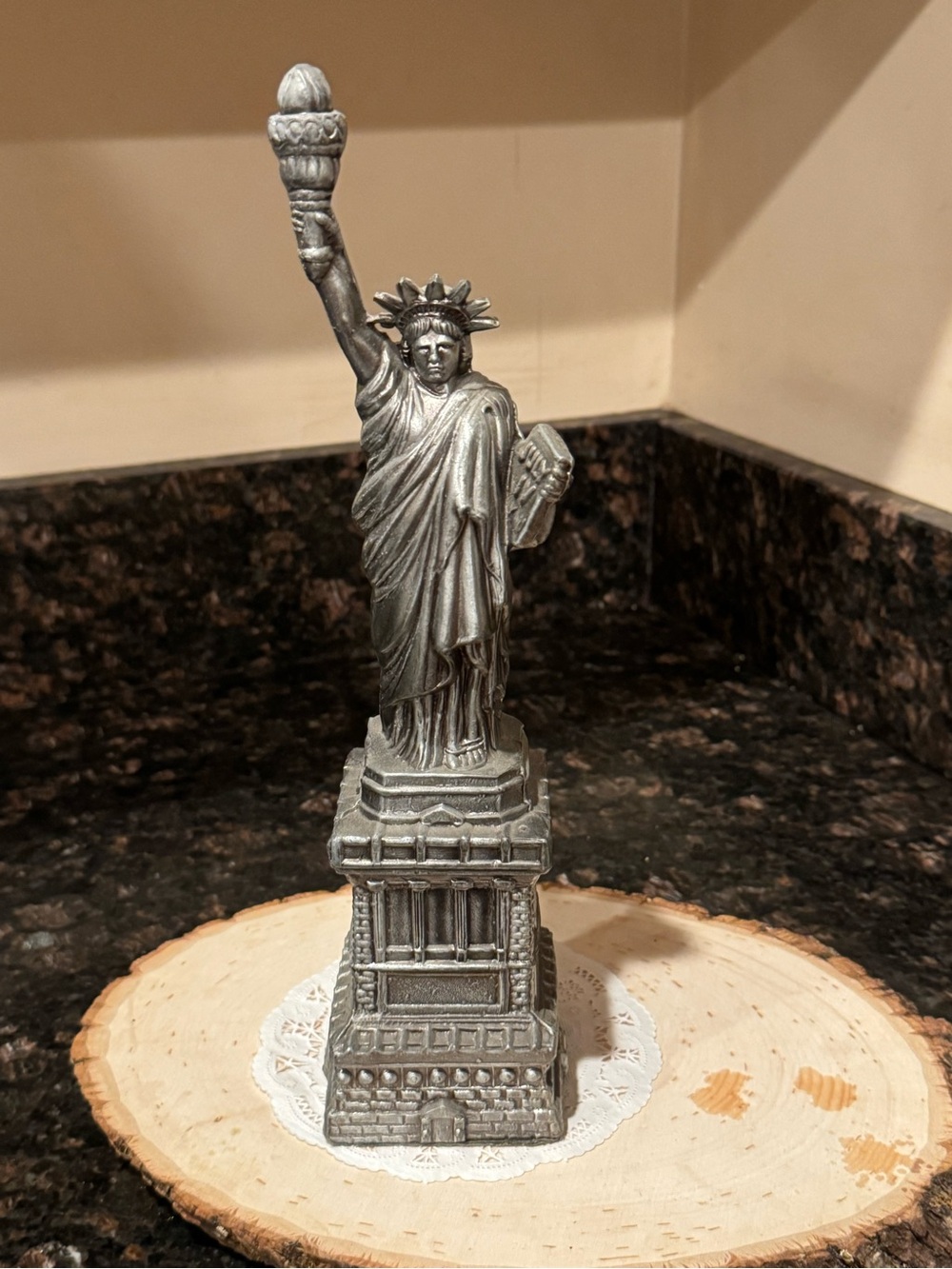 Statue Of Liberty12'' Tall-Antiqued Brass Finish-VIntage